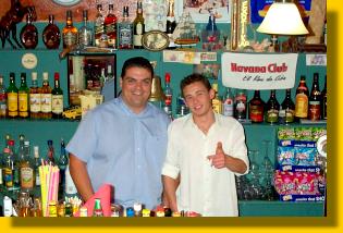Zakynthos Zante Zakinthos Greece. Exotica Bar in Alykes (Alikes)
