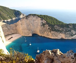Shipwreck beach Zante